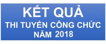 Công bố kết quả trúng tuyển kỳ thi tuyển công chức năm 2018